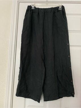 Made in Italy Linen Cropped Pants